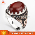 New products 2016 rhodium and gold plated gemstone jewelry saudi gold rings mens jewelry